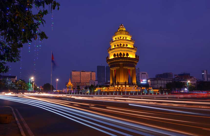 A view of Phnom Penh, KH